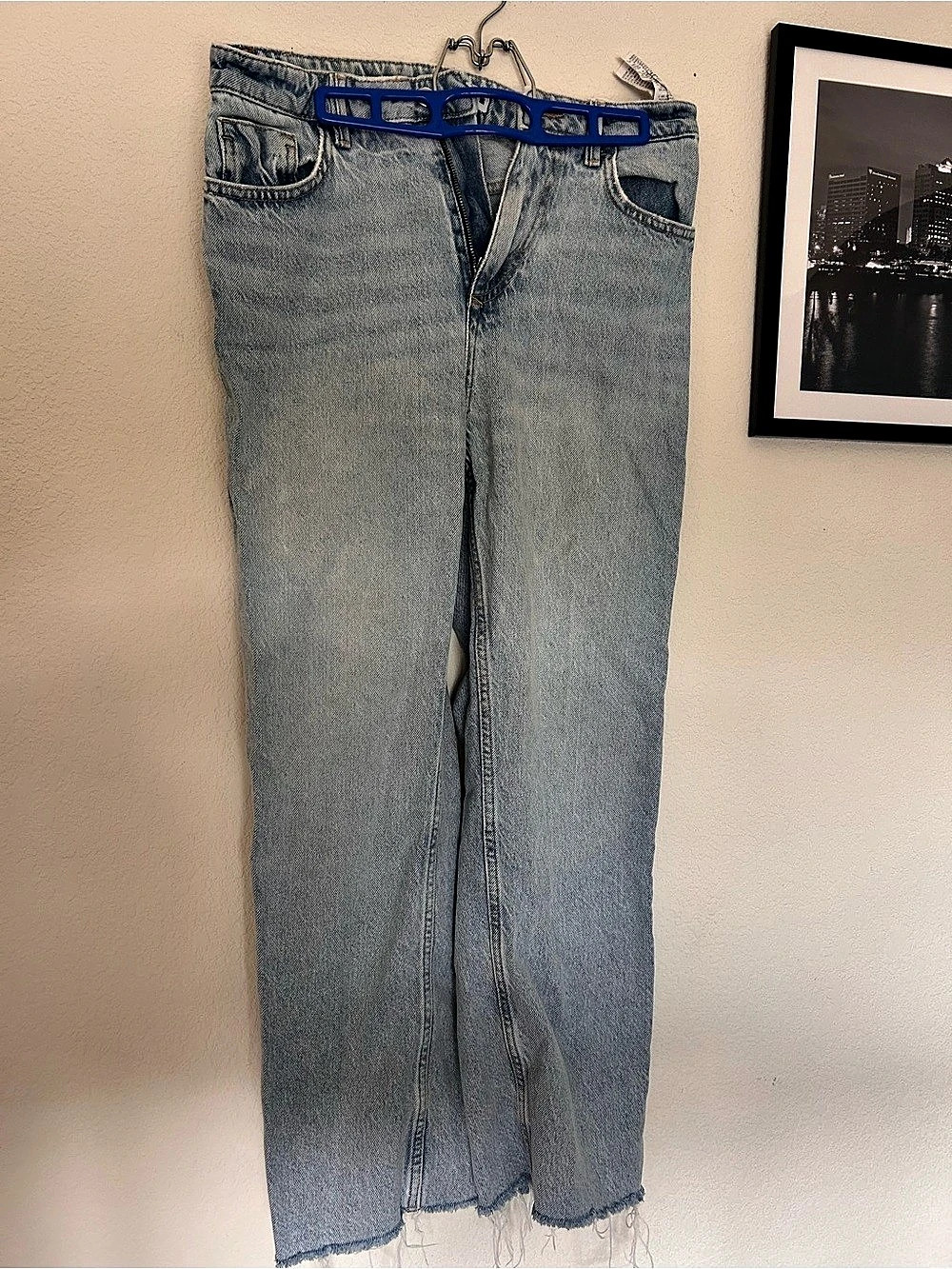 Zara High-Rise Wide-Leg Jeans